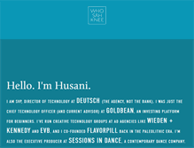 Tablet Screenshot of husani.com